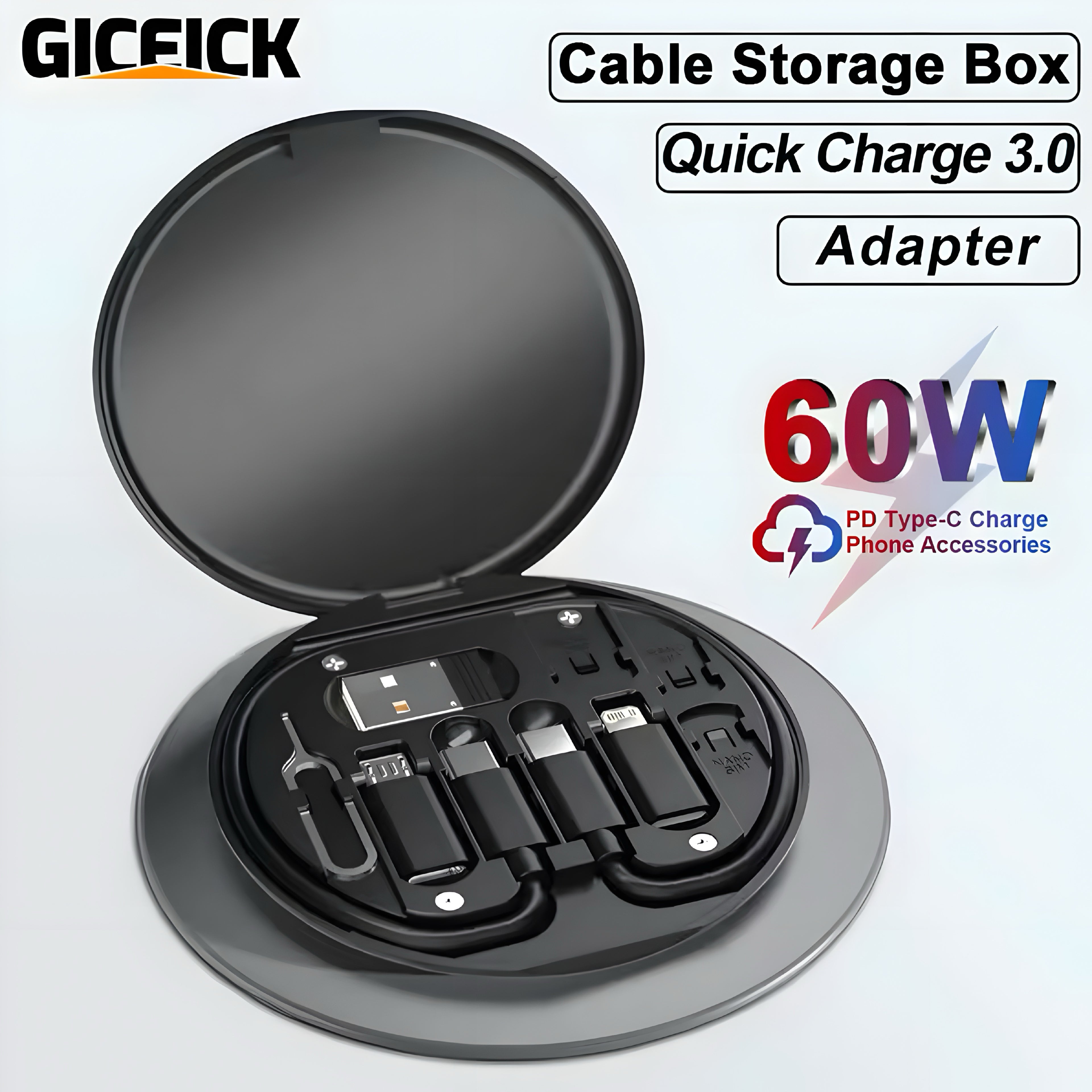 PD 60W Multifunktionales Ladekabel-Set
