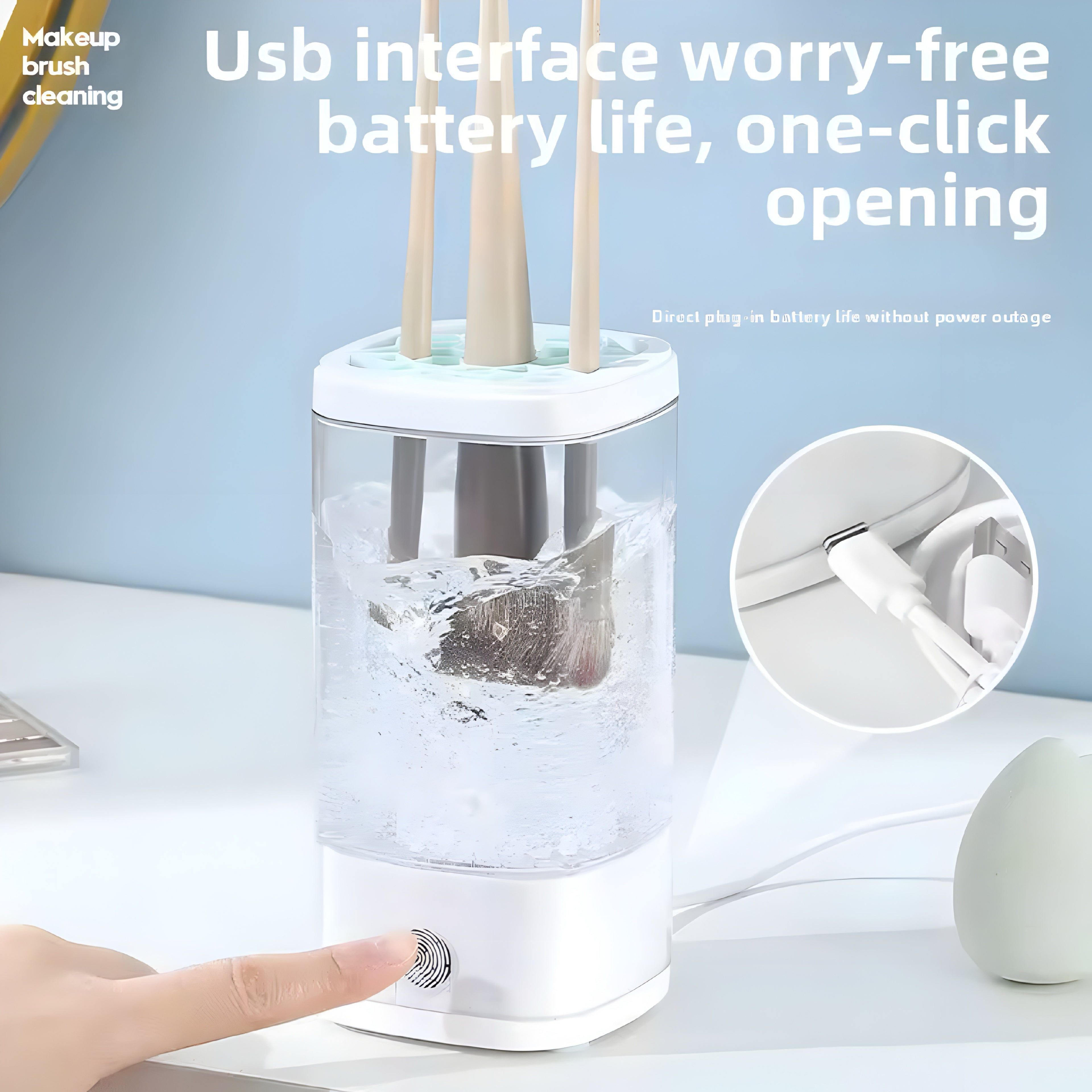 USB Elektrischer Make-up-Pinselreiniger