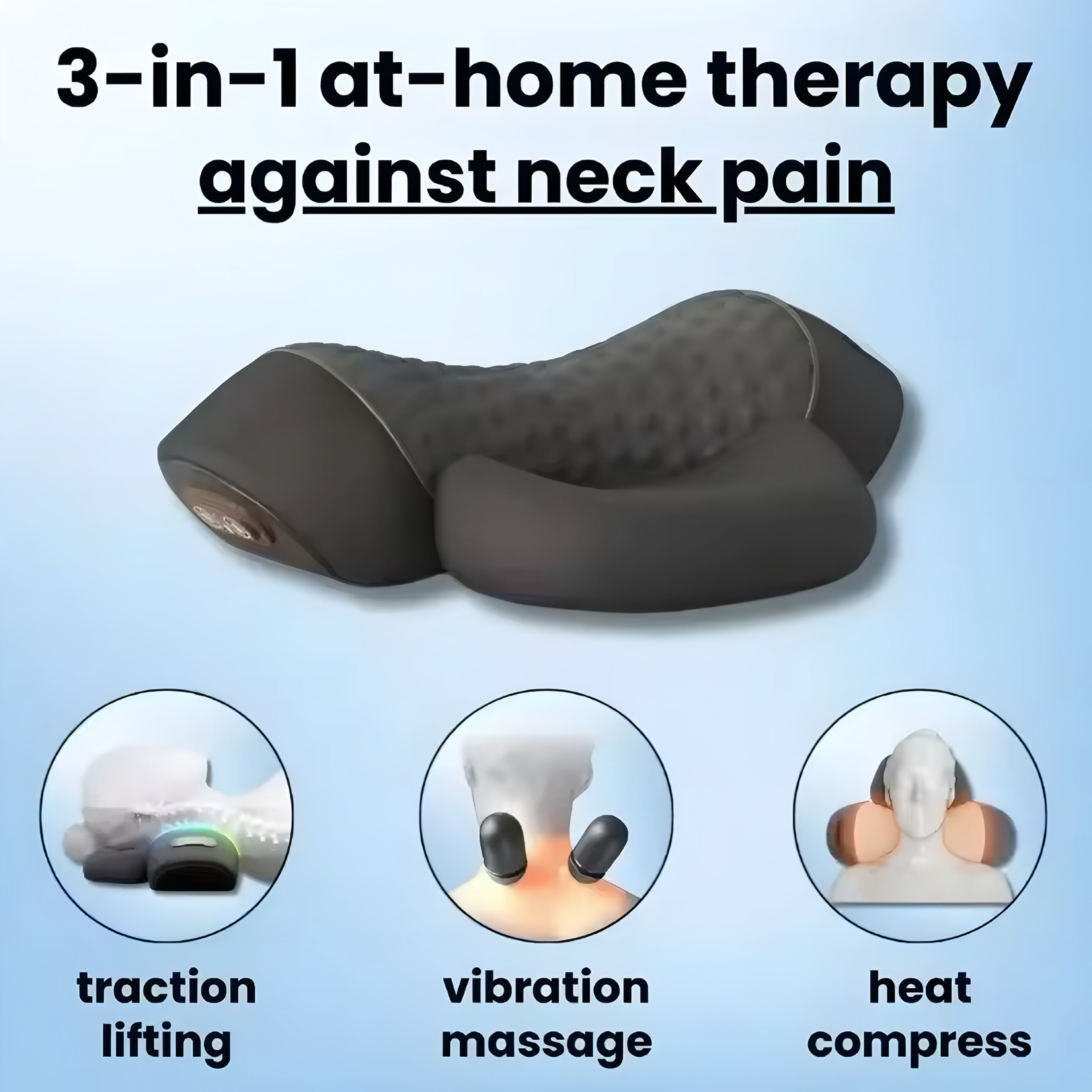 Soothe™ 3-in-1 Nackenmassage-Kissen
